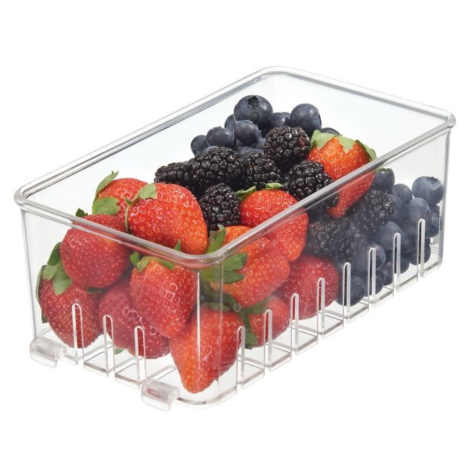 InterDesign® Fridge Binz Clear Stackable Berry Basket | Bed Bath & Beyond | Bed Bath & Beyond