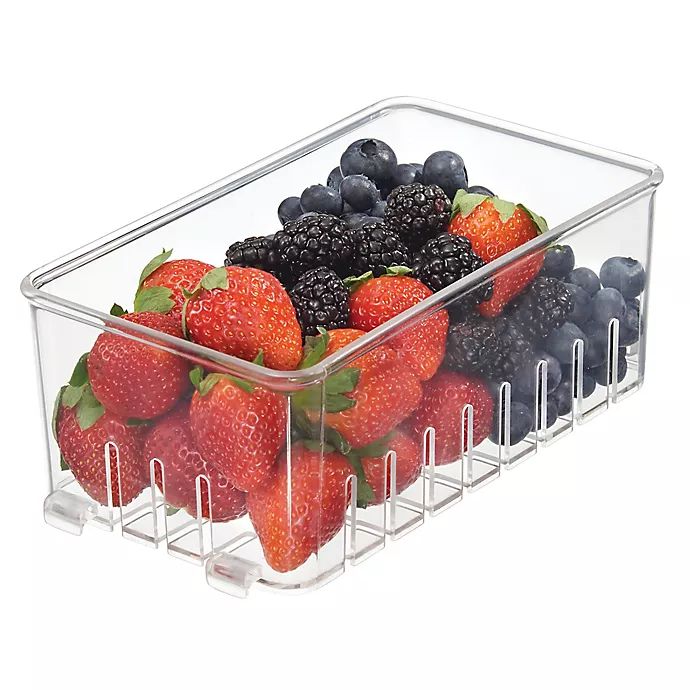 InterDesign® Fridge Binz Clear Stackable Berry Basket | Bed Bath & Beyond | Bed Bath & Beyond