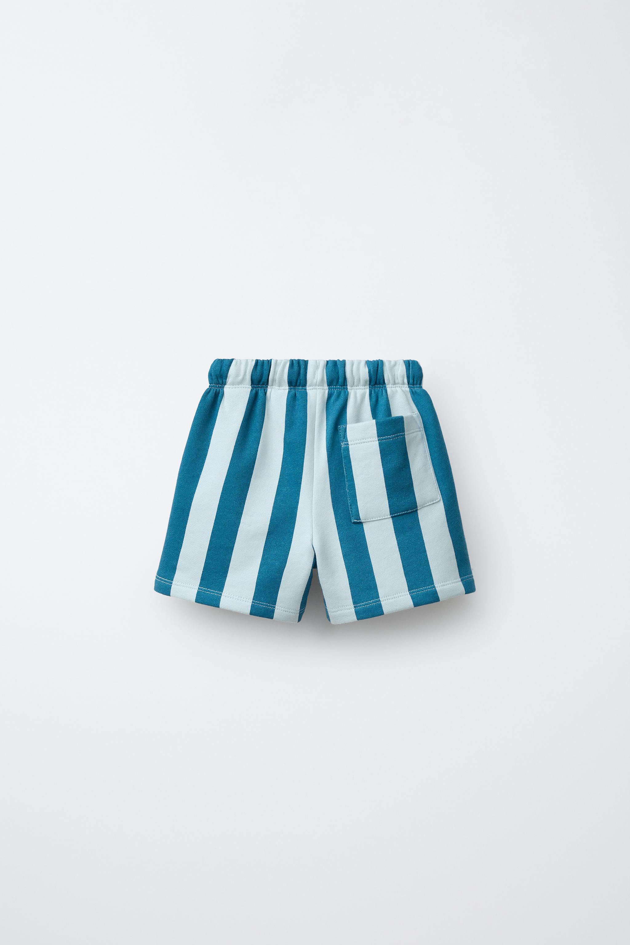 STRIPED PLUSH BERMUDA SHORTS | Zara UK