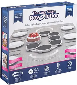 Full Set - Dark Gray - The First Patented Lazy Susan Turntable Expandable for Rectangular & Oblon... | Amazon (US)