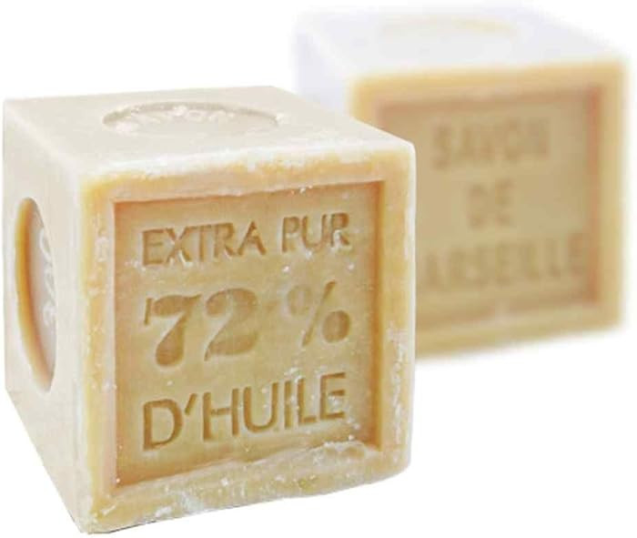 Foufour Natural Marseille Soap Natural Beige Palm Oil Traditional French Recipe Cube 300g/10.58oz | Amazon (US)
