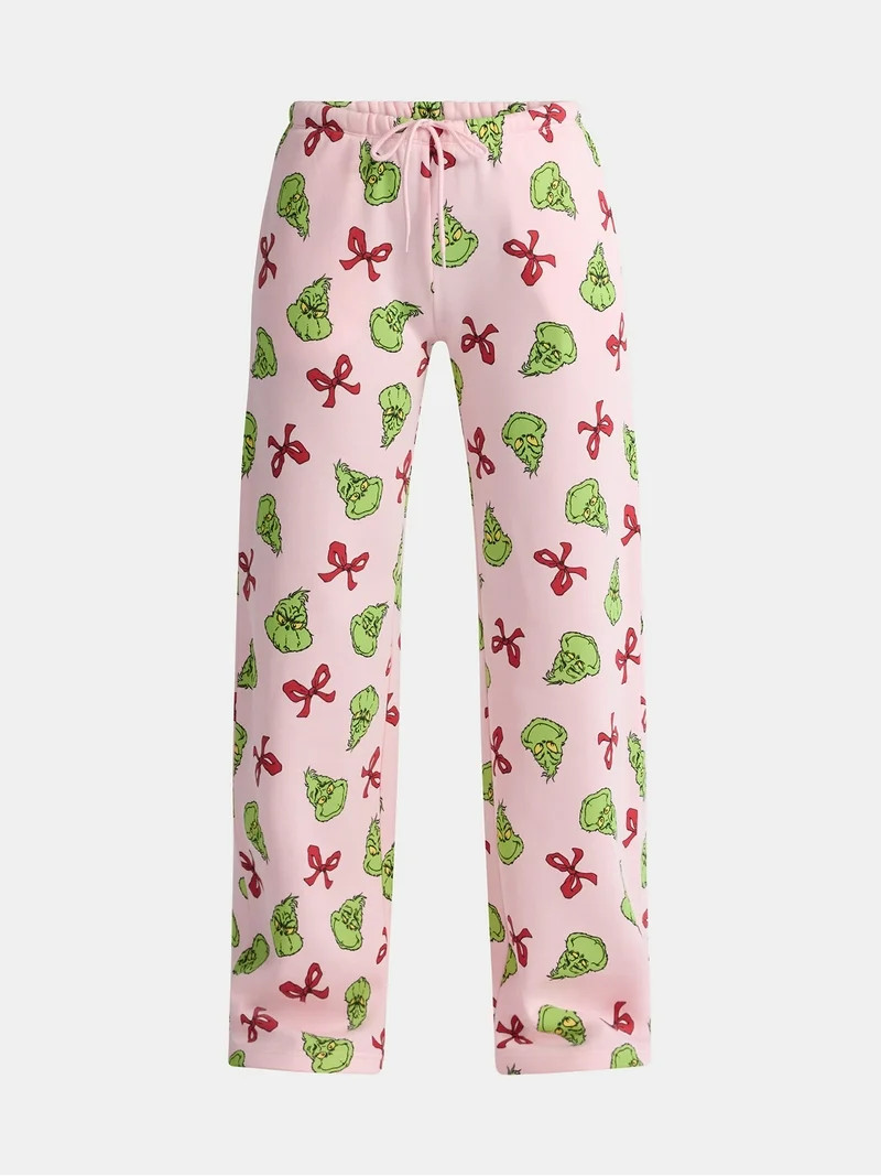 Dr. Seuss The Grinch Women's Graphic Fleece Straight-Leg Joggers, Sizes XXS-XXL | Walmart (US)