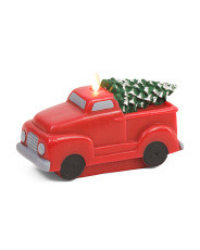Led Holiday Truck With Tree Candle | TJ Maxx