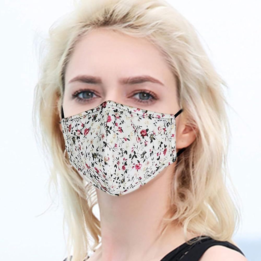 Cloth Face Mask Washable Reusable - Adjustable Dust Face Masks Unisex Adult for Women Men | Amazon (US)