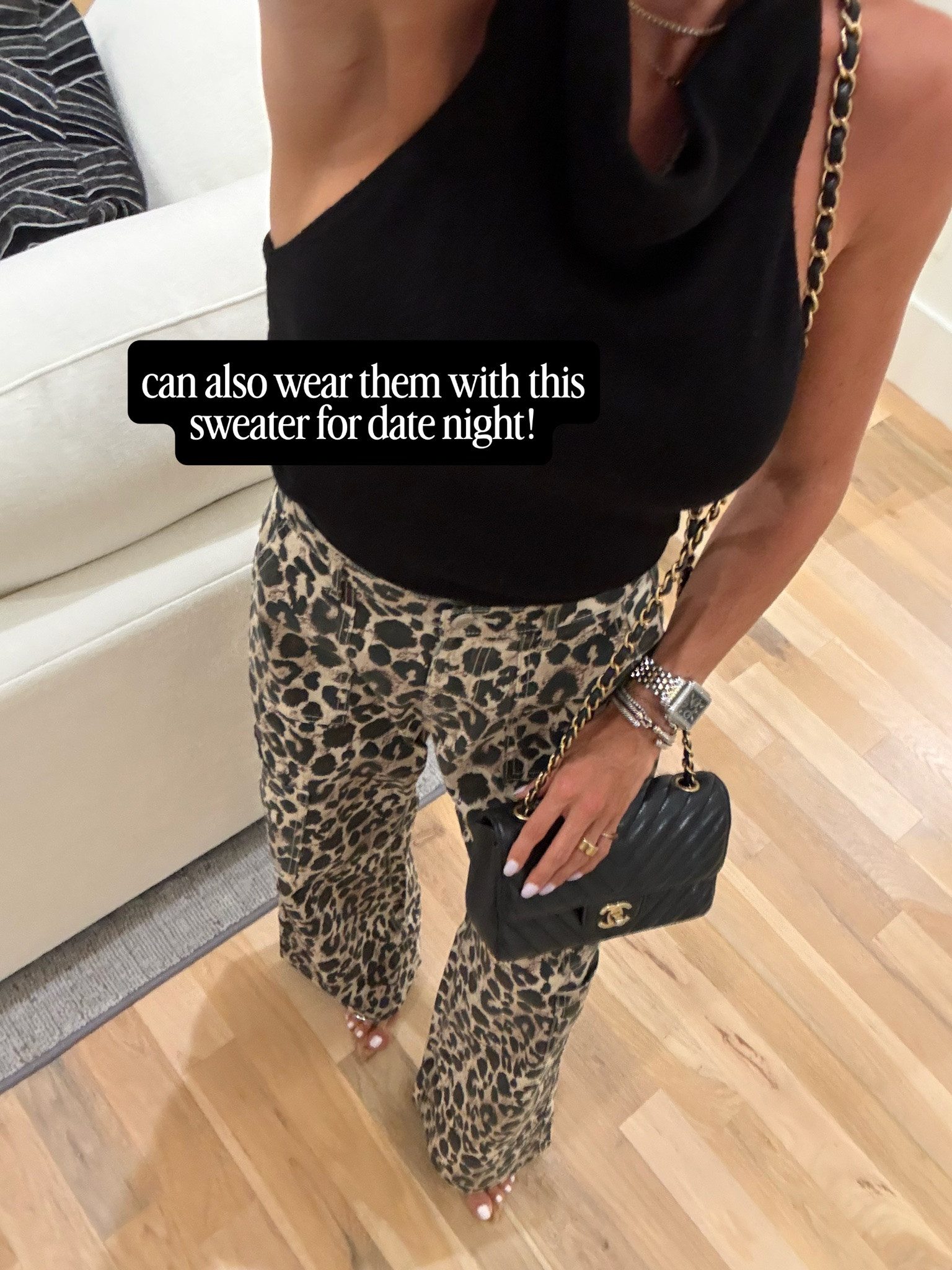 Date night outfit halter sweater leopard cargo pants size xxs

#LTKSaleAlert #LTKPetite