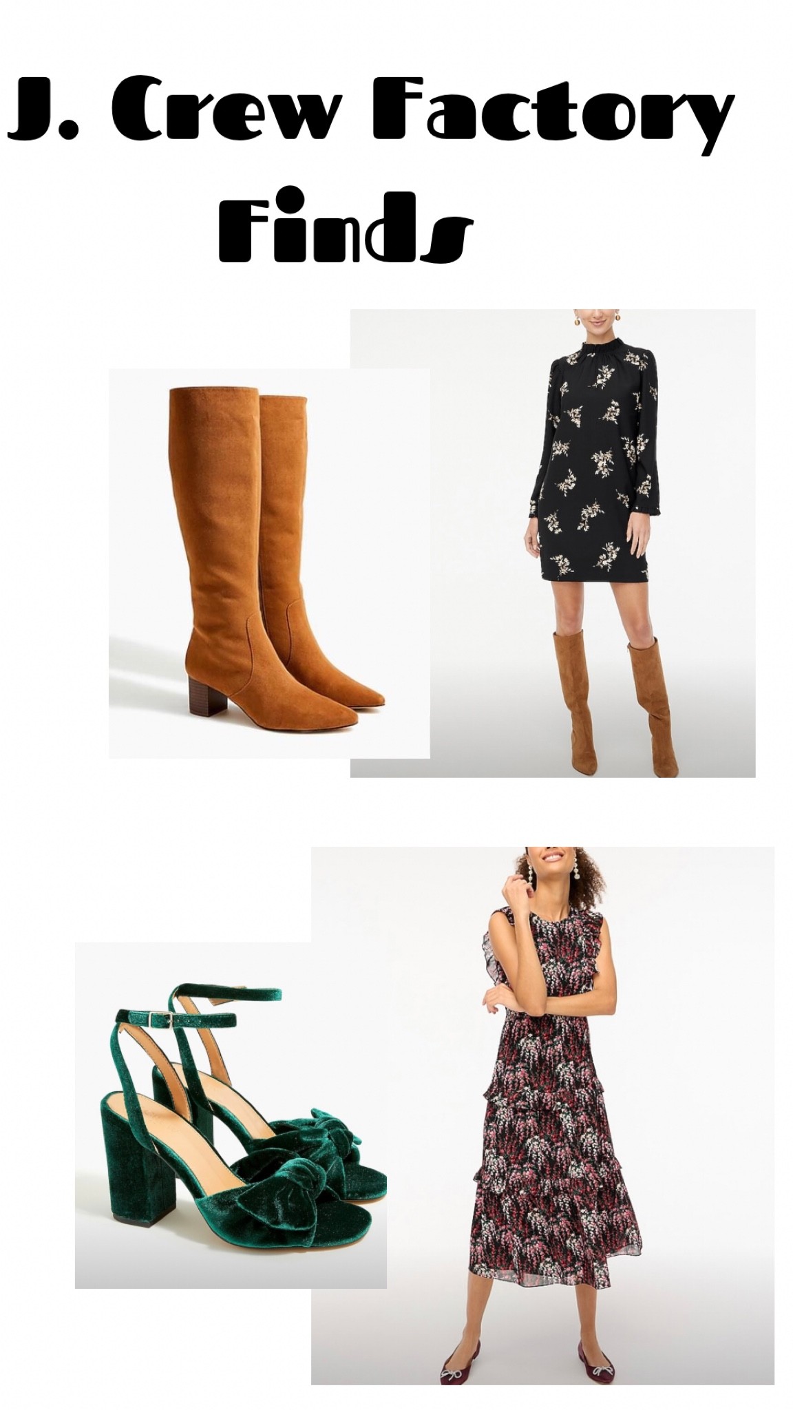 Love these dress and shoe combos from J.Crew Factory.

#LTKSeasonal #LTKstyletip