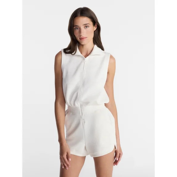 Avia Women's Scubaknit Romper, Sizes XS-4X - Walmart.com | Walmart (US)