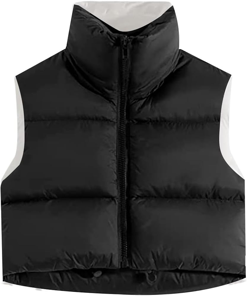 Xeoxarel Women's Crop Puffer Vest with Pockets (XS-XXL) | Amazon (US)