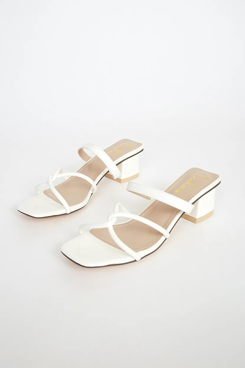 Leylia White High Heel Sandals | Lulus (US)