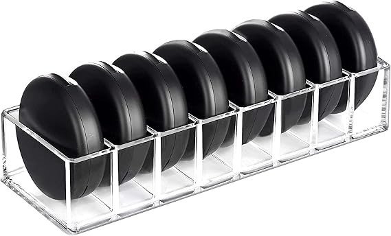 HBlife Clear Acrylic Compact Organizer Blushes Highlighters Eyeshadow Makeup Organizer, 8 Spaces | Amazon (UK)
