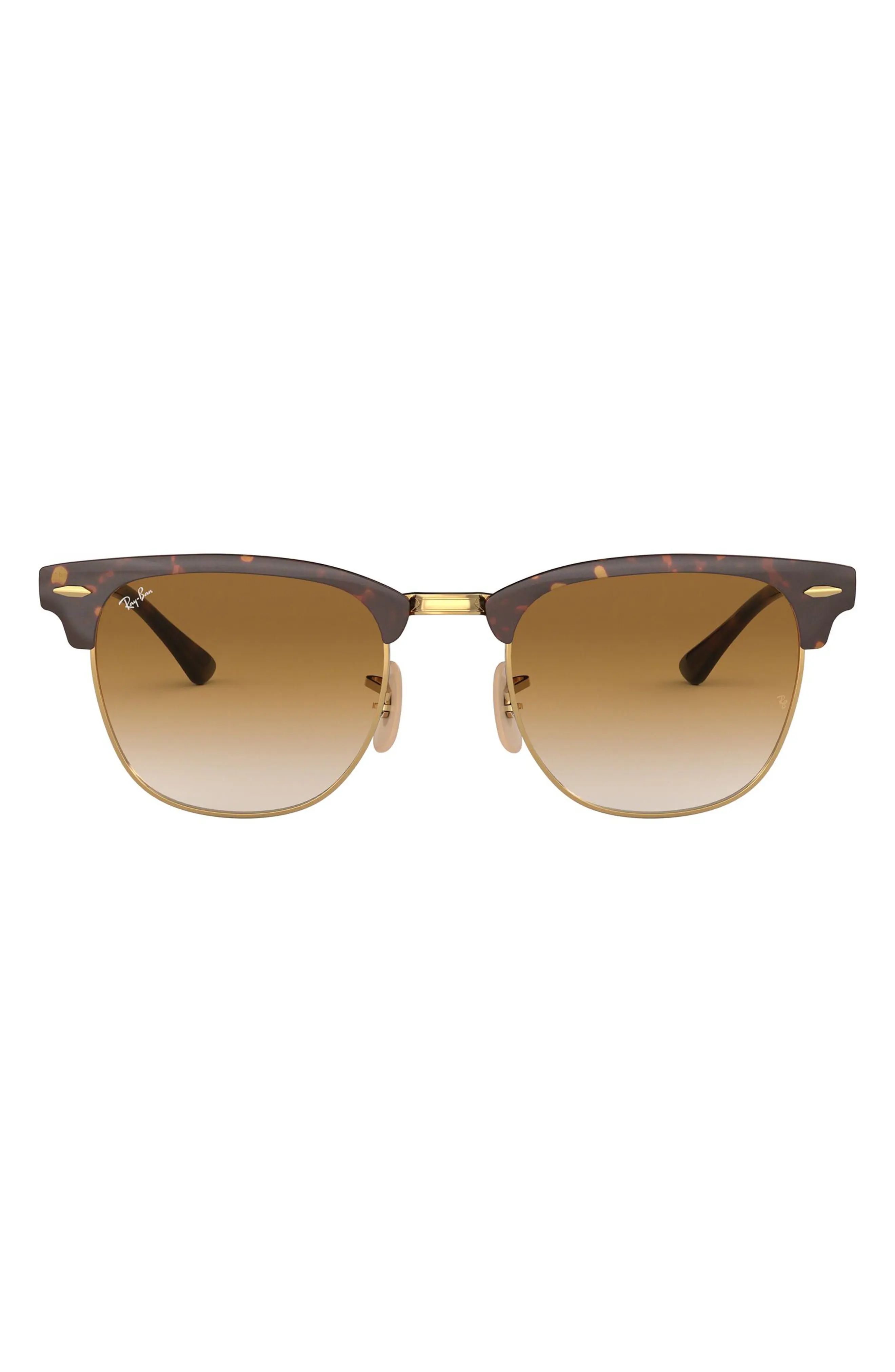 Women's Ray-Ban Clubmaster 51mm Sunglasses - Havana Gold | Nordstrom