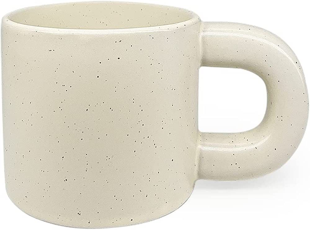 Ceramic Coffee Mug,Tea Cup with Porcelain Fat Round Handle,Dishwasher&Microwave Safe Mug to Decor... | Amazon (US)