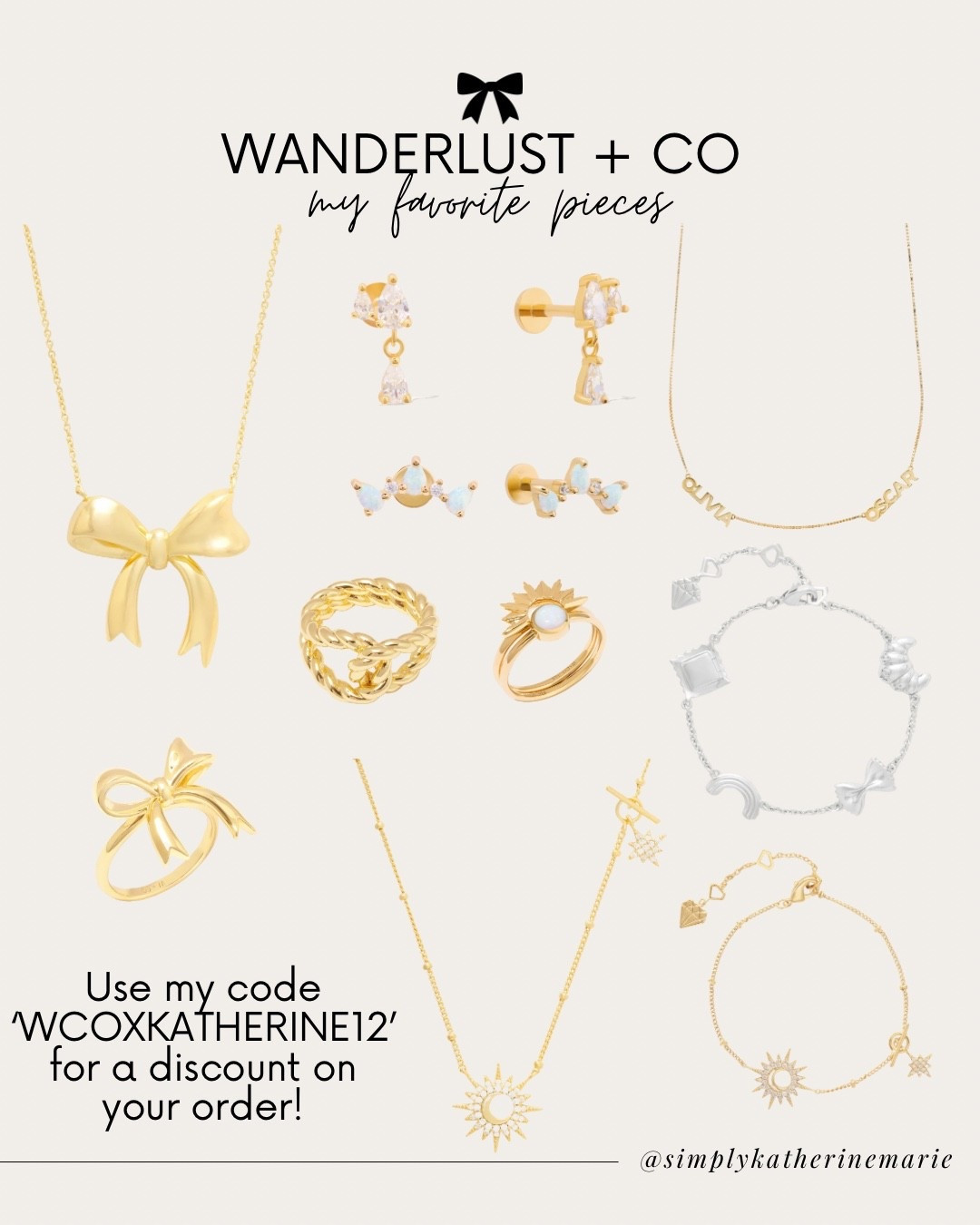 Some of the items that are on my wishlist at Wanderlust + Co! Affordable, demi-fine jewelry you can wear everyday, and layer easily. Thoughtfully made. 

#LTKOver40 #LTKmomlife #LTKFindsUnder100