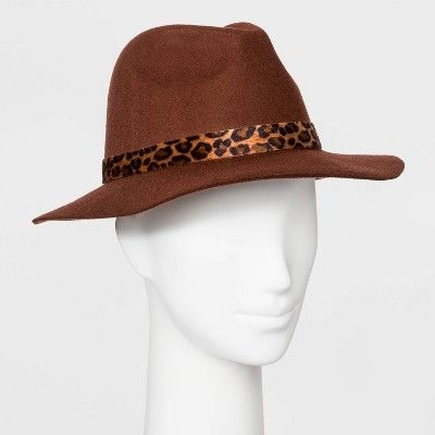 Women's Fedora Hat - A New Day™ Brown | Target