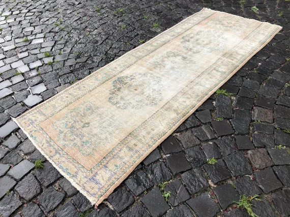 Turkish Rug, Vintage Rug, Runner rug, Boho Rug, Wool Rug, Handmade Rug, Carpet, Kilim, 215 x 83 c... | Etsy (US)