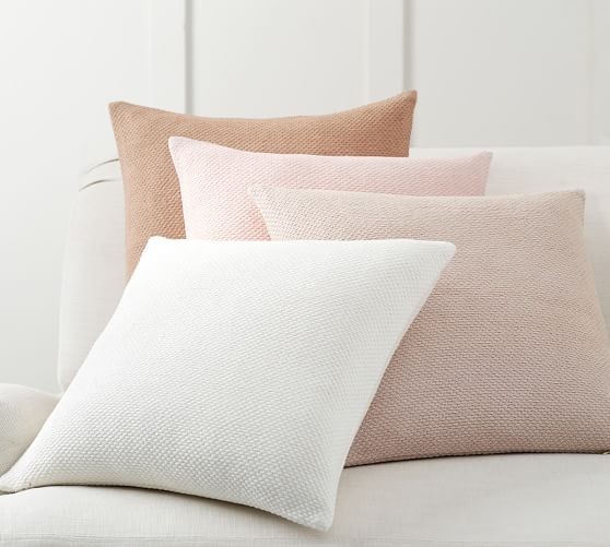 Birdseye Cotton Pillow Cover | Pottery Barn (US)