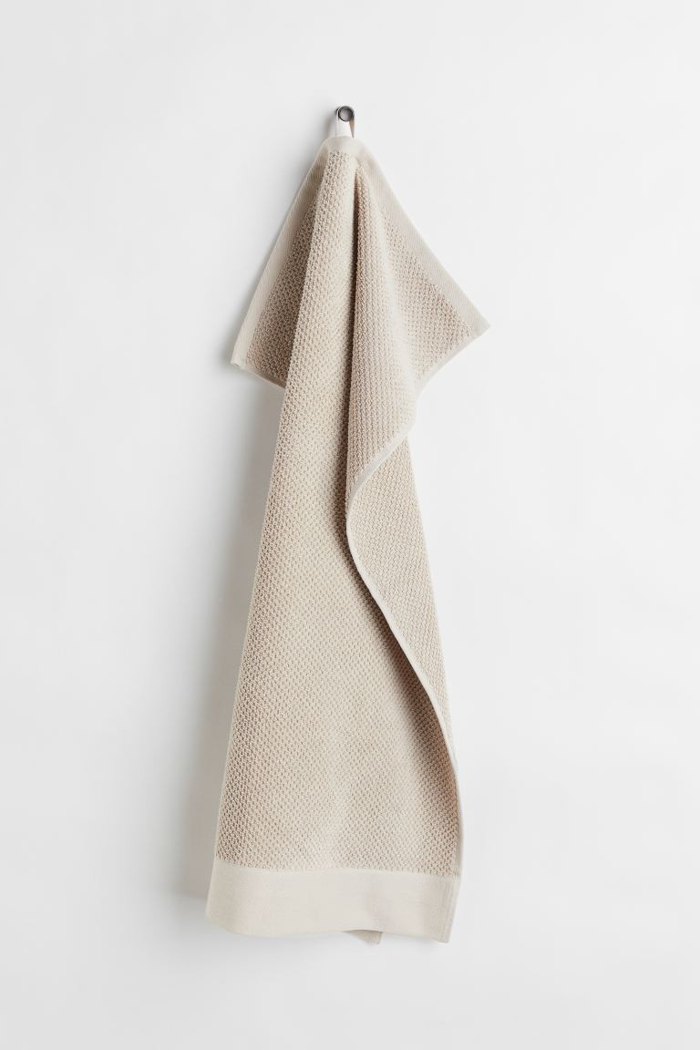 Cotton Terry Hand Towel - Light beige - Home All | H&M US | H&M (US + CA)