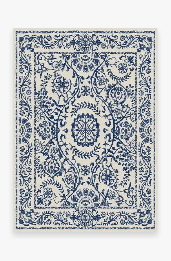 Delphina Delft Blue Rug | Ruggable