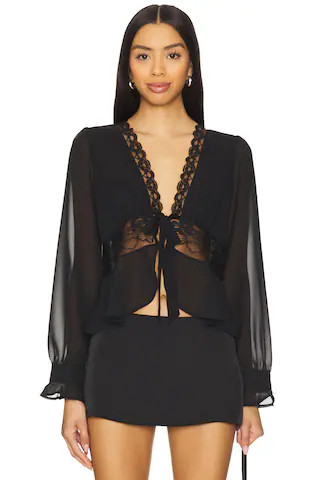 Betty Blouse in Black | Revolve Clothing (Global)