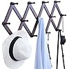OROPY Wooden Expandable Coat Rack Hanger, Wall Mounted Accordion Pine Wood Hook for Hanging Hats,... | Amazon (US)