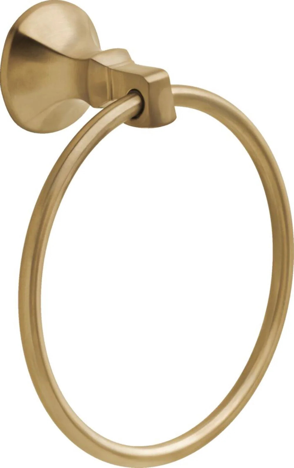 Delta Ashlyn Champagne Bronze Wall mount Single Towel Ring | 76446-CZ | Lowe's