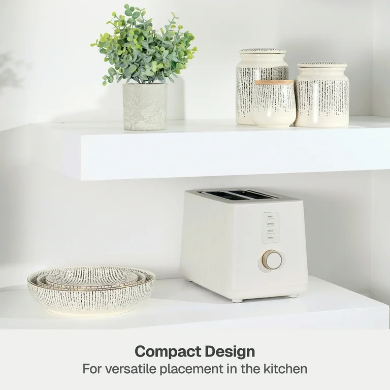 Thyme & Table 2 Slice Toaster, Sand White | Walmart (US)
