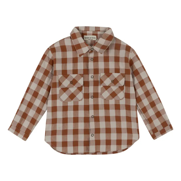 Vichy-Hemd Montana | Terracotta | Smallable