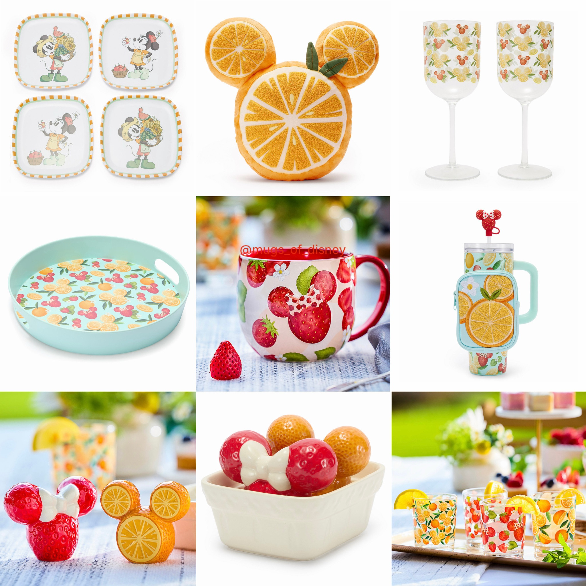 The Mickey and Minnie Fruit Stand Collection is here and giving all the summer vibes!!🍒 It’s not only available on property, but now also available online at the Disney Store! See anything you like?
🍋🍊🍒🍍
Photos: Disney Store
#fruitsalad #fruitstand #hiddenmickey #disneylifestyle #disneymug #summervibes #mickeymouse #minniemouse