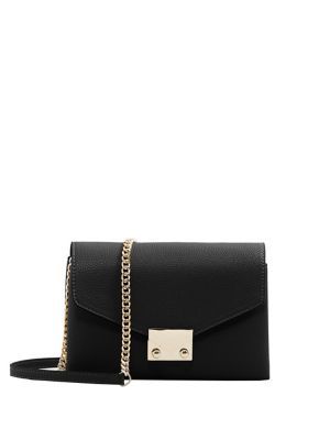 Chain Faux Leather Crossbody Bag | Lord & Taylor