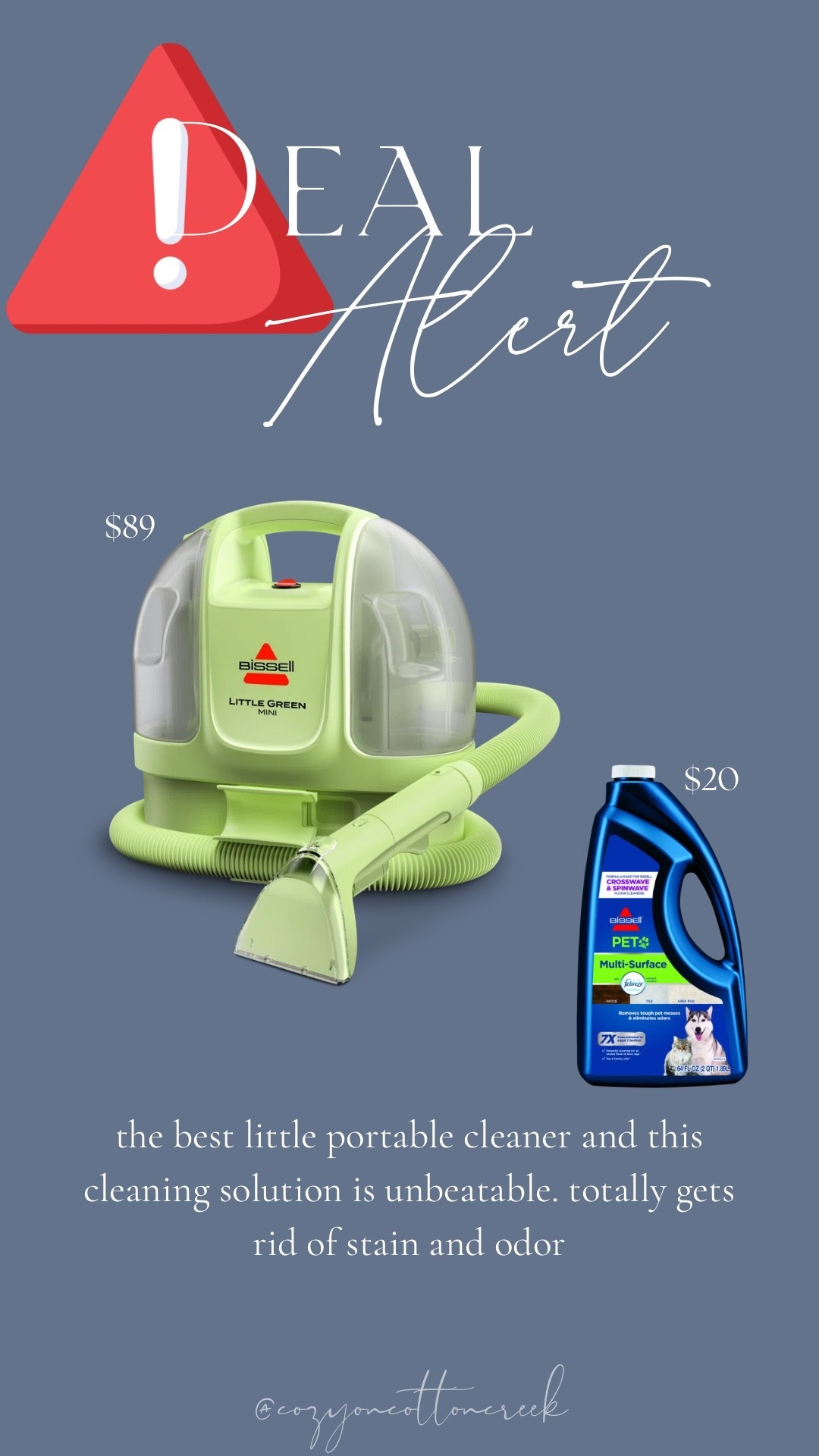 Deal alert! Bissell little green mini portable carpet cleaner on sale!

#LTKSaleAlert #LTKHome