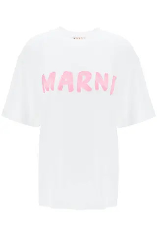 Marni t-shirt with maxi logo print | Residenza725 US