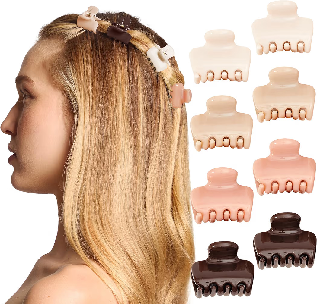 Kitsch Small Hair Clips for Women and Girls – Mini Claw Clips – Hair Accessories – Daily St... | Amazon (US)
