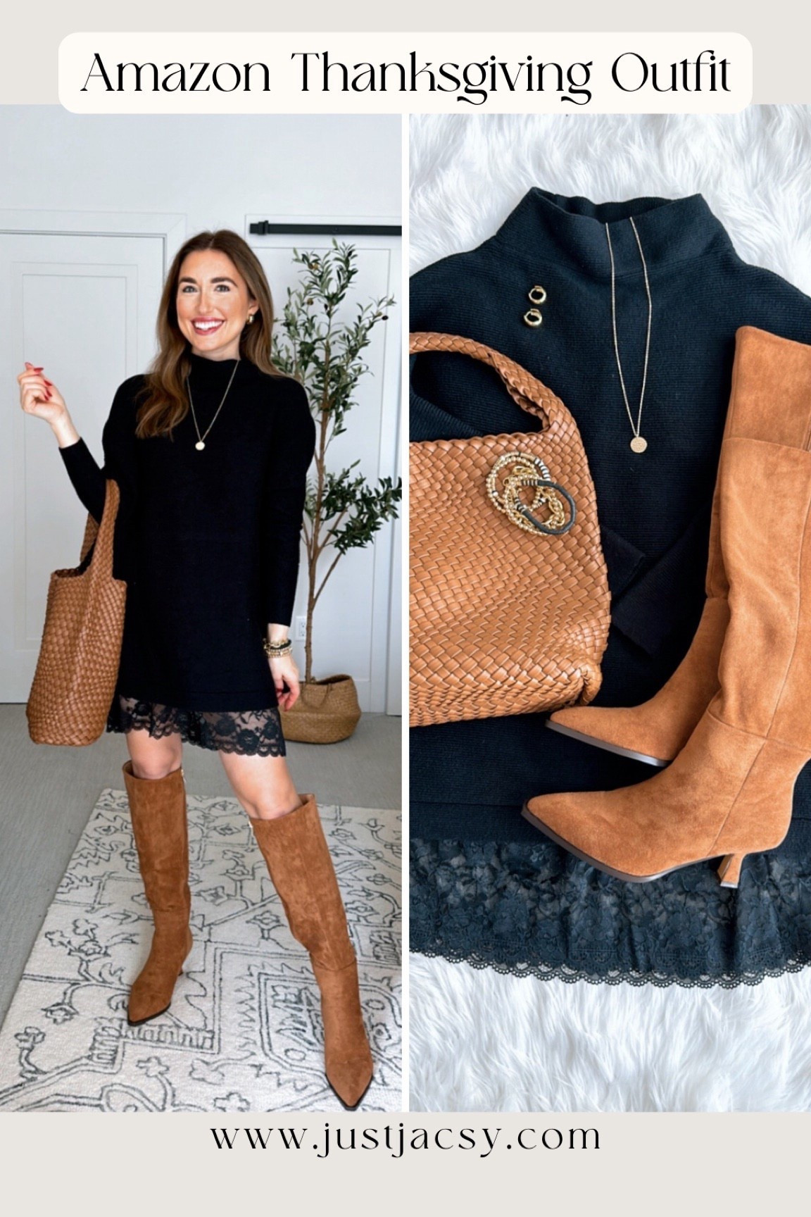 Amazon thanksgiving outfit featuring slip skirt and tunic sweater. This sweater would also be perfect with leggings! One of my faves!!
Black- XS (fits true to size)
Slip skirt- S
Suede boots- true to size and comfy!!


Christmas, family photos, workwear, elevated casual, lace skirt, oversized sweater 




#LTKStyleTip #LTKSeasonal #LTKHoliday