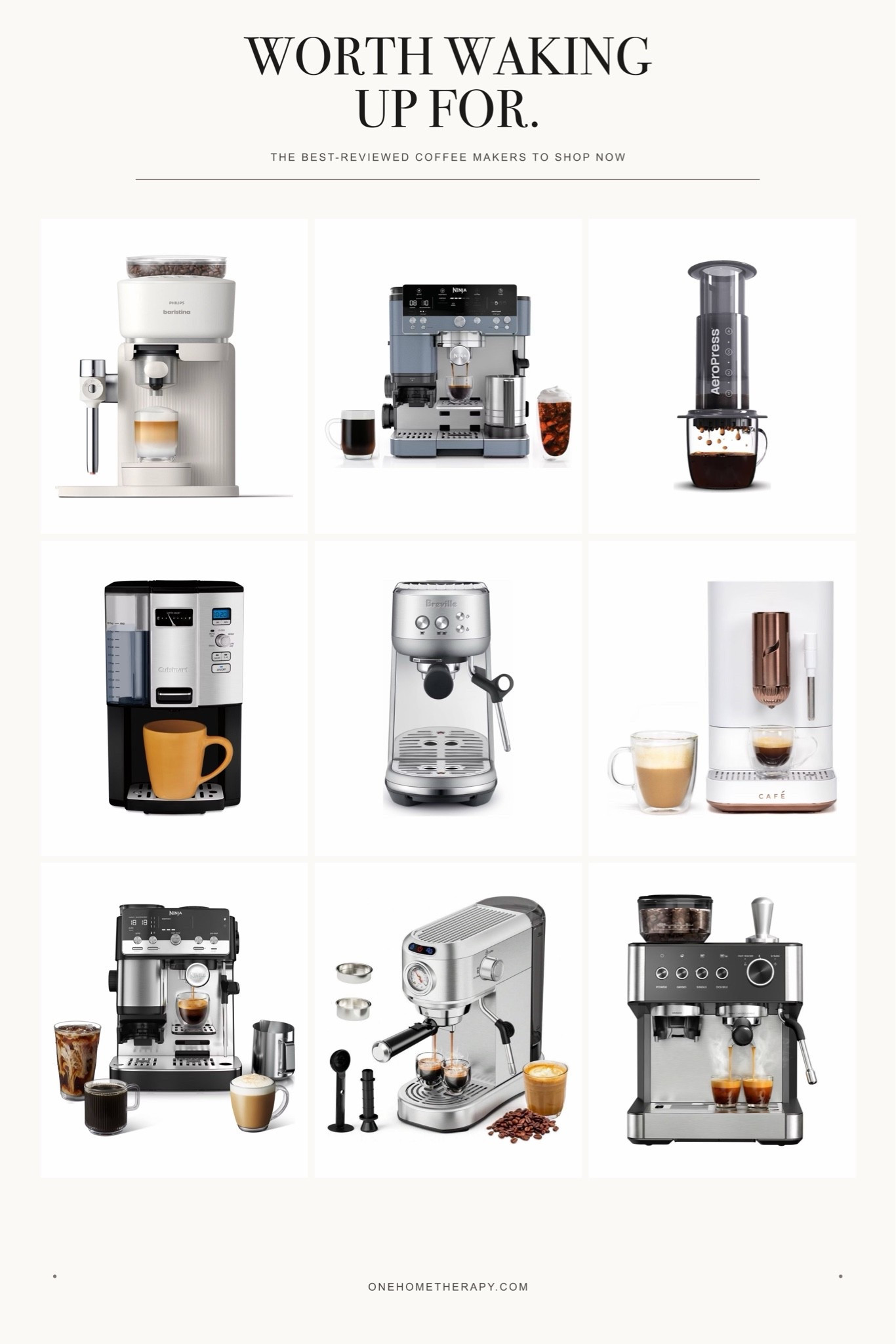 Your morning upgrade starts here. ☕️ Nine top-rated coffee makers for every kind of routine, from a quick single serve to a full at-home espresso bar. Save this for your next kitchen refresh.
#CoffeeMaker #CoffeeLover #CoffeeBar #HomeCoffeeBar #EspressoMachine #KitchenFinds #KitchenMustHaves #HomeFinds #LTKHome #CoffeeStation