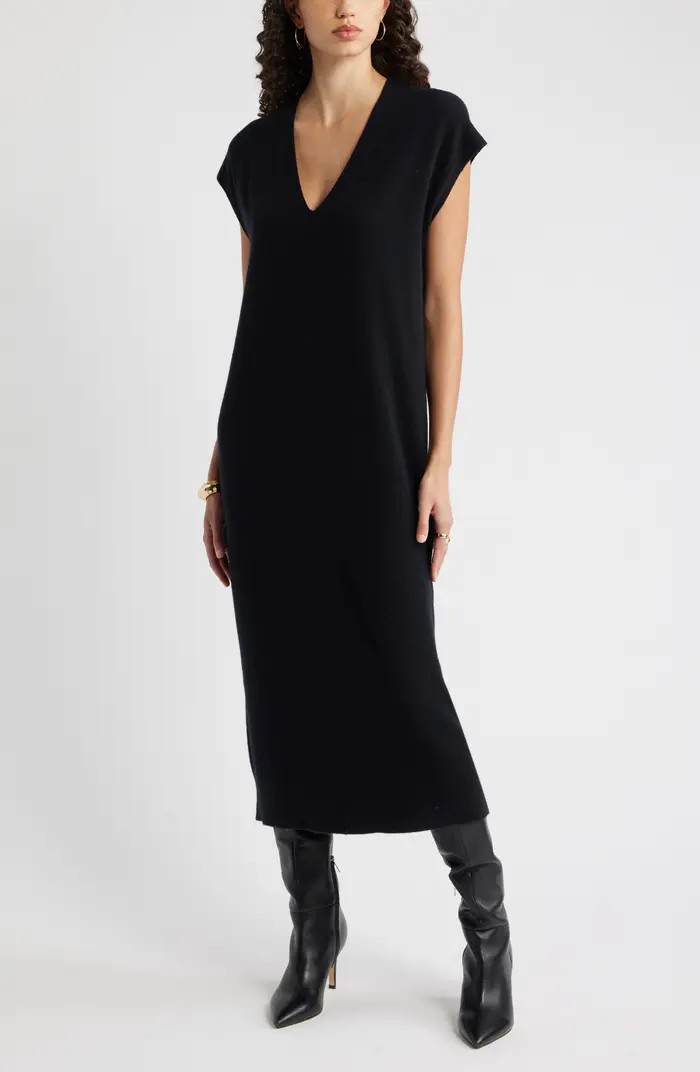 Wool & Cashmere Blend Shift Dress | Nordstrom