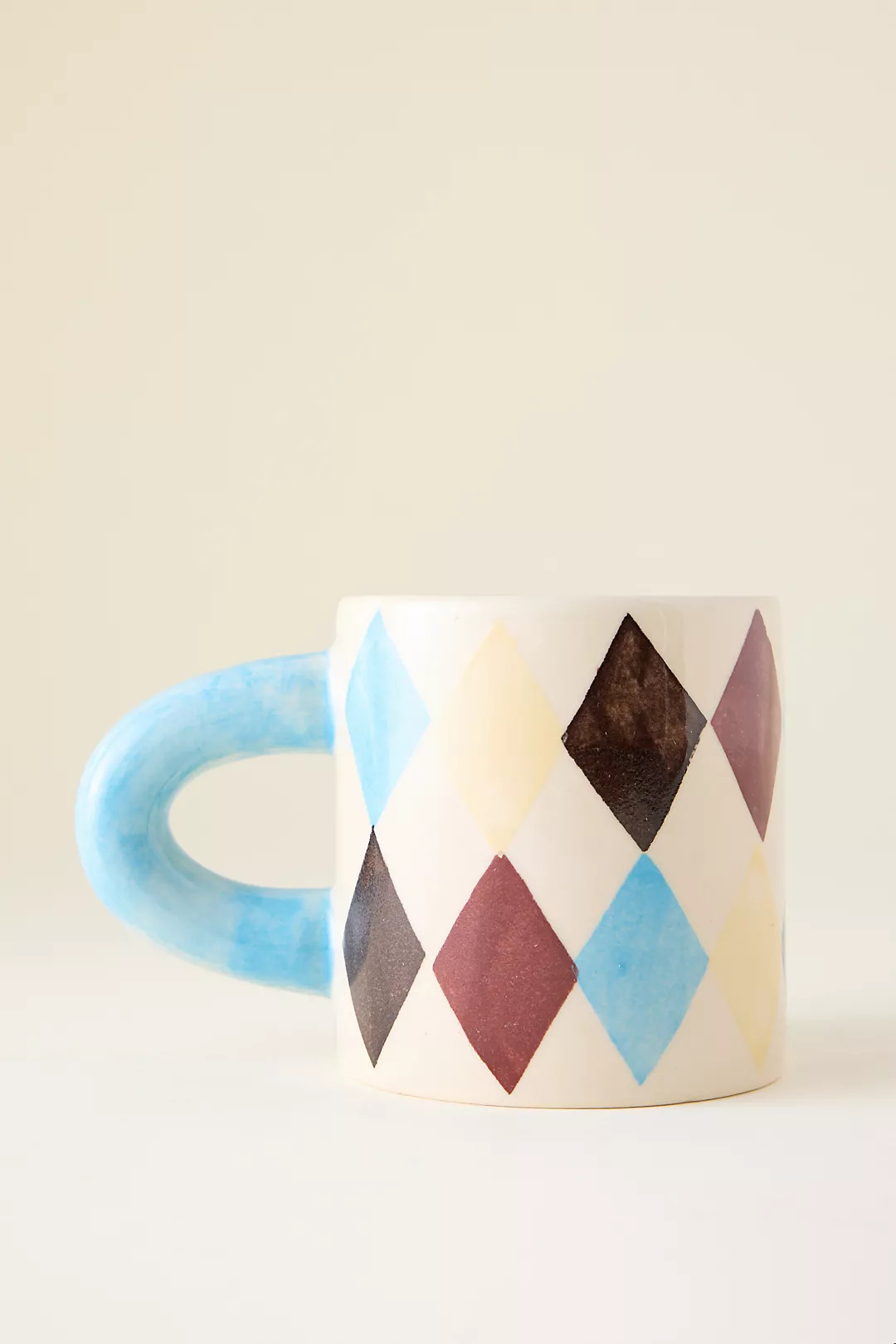 Damson Madder Handpainted Chubby Mug | Anthropologie (UK)