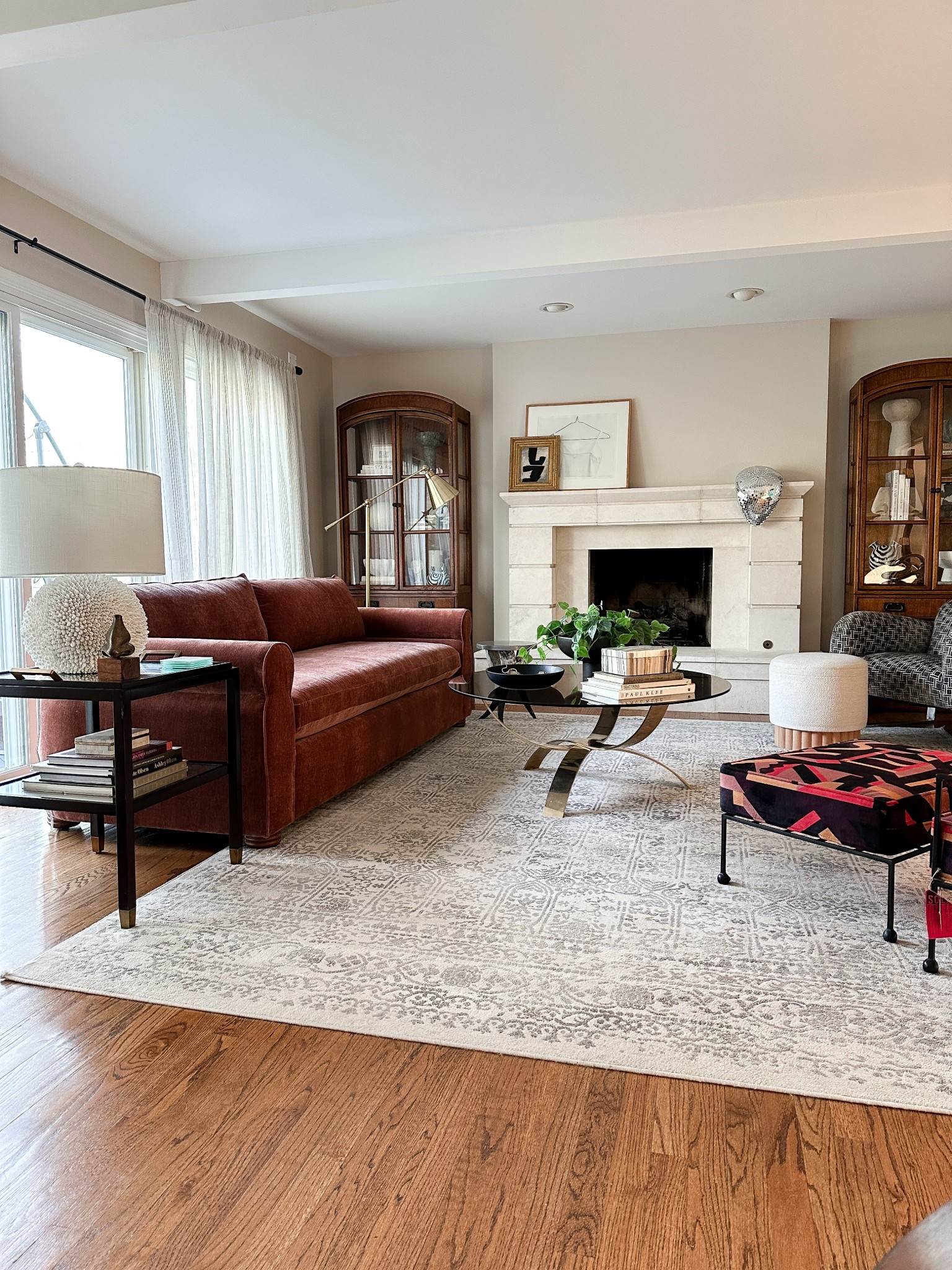 Who else purchases a new sofa at midnight when the new Pierce and Ward collection goes live on West Elm? Just me? This spur of the moment buy is now making me redesign the entire living room, but hey, at least the random chair I purchased in NYC found a home. Now to find a new rug 🤦🏻‍♀️ because when one thing changes, everything changes. 

Living room ideas, living room decor, eclectic modern design, interior design, west elm couch, velvet couch, sofa, vintage decor, home styling 

#LTKHome