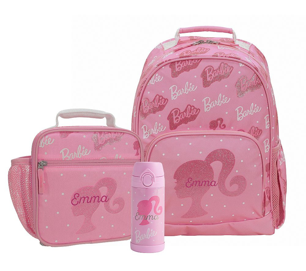 Barbie\u2122 Glitter Mackenzie Backpack & Lunch Bundle, Set of 3 | Pottery Barn Kids