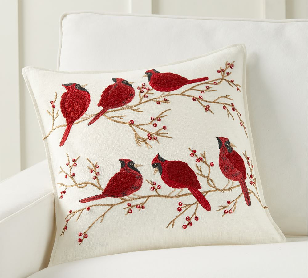Cardinal Bird Pillow Cover | Pottery Barn (US)