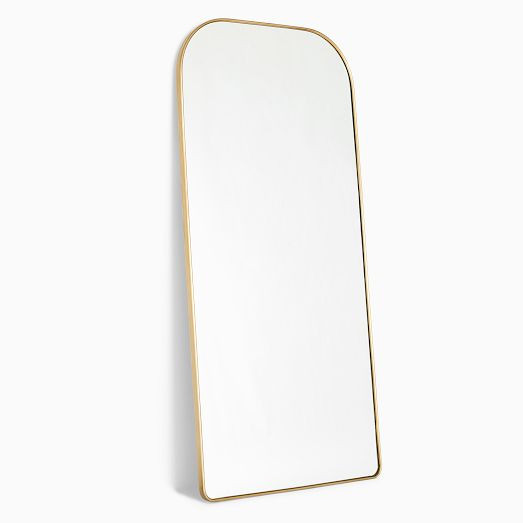 Streamline Oversized Wide Arch Metal Floor Mirror | West Elm (US)