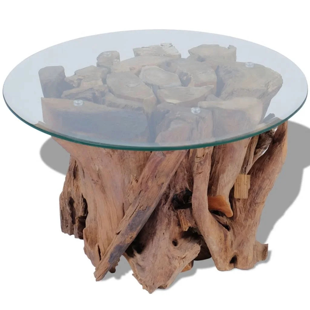 Tebru Coffee Table Solid Teak 23.6" | Walmart (US)