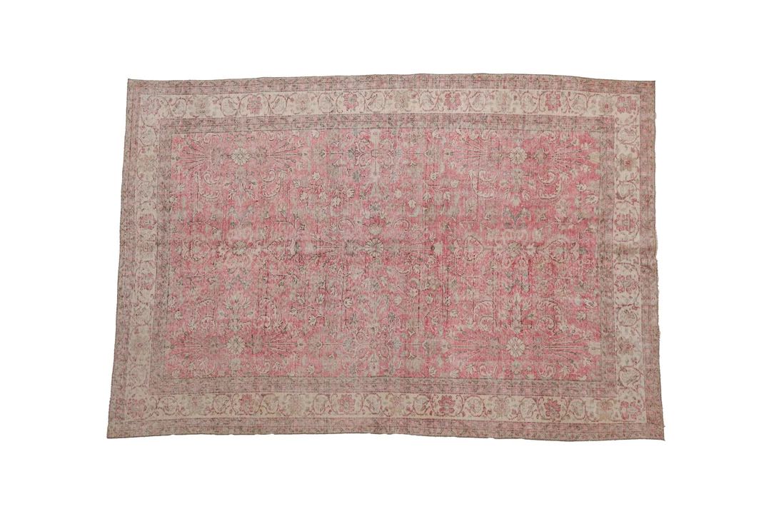 Pink rug, Large size rug, Vintage rug, Oriental rug, Worn rug, Turkish rug, Faded rug, Bohemian r... | Etsy (US)