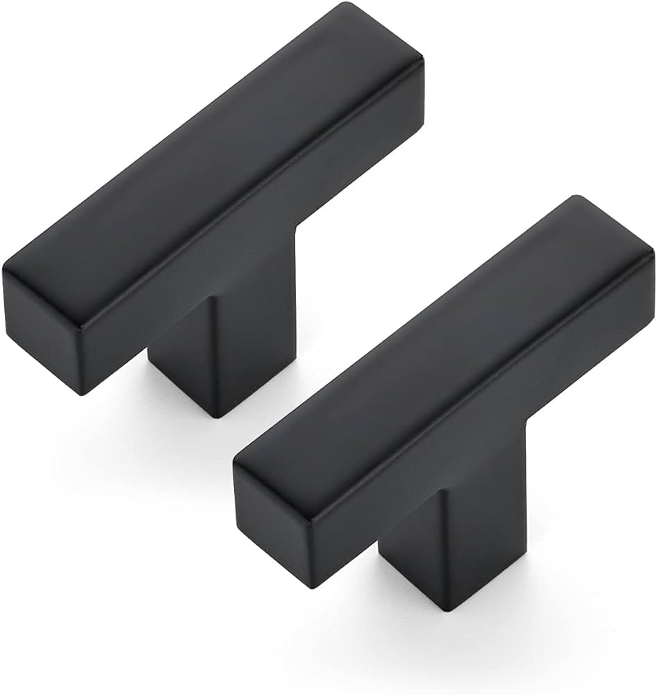Ravinte 3 Pack 2 inch Length Square Cabinet Pulls Matte Black Stainless Steel Kitchen Drawer Pull... | Amazon (US)