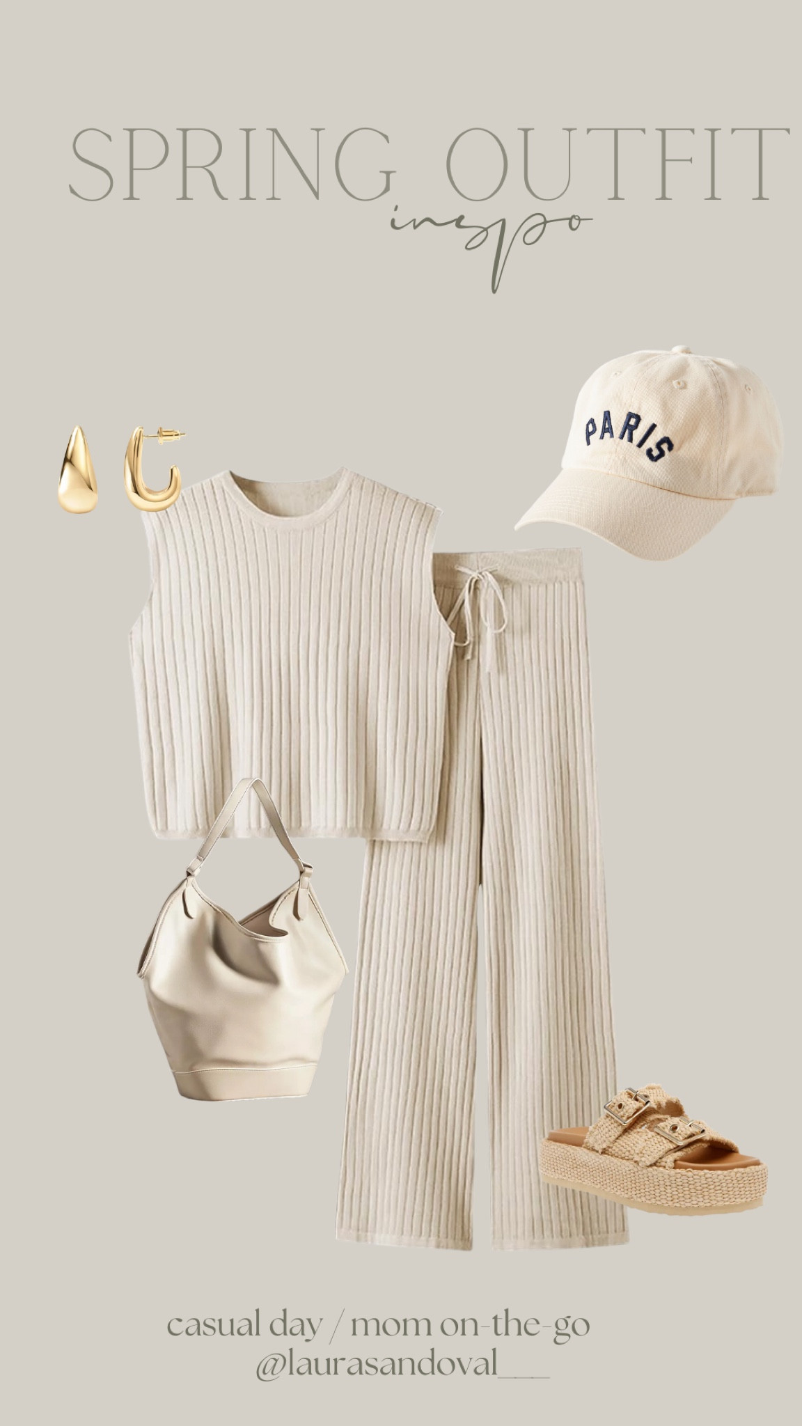 Spring outfit inspo 🤍 // spring ootd inspo // mom on the go outfit 

Amazon 
Amazon sets
Amazon finds 
Spring outfit ideas
Spring outfit inspo 
Ottd outfit inspo 
Spring 
Mom 
Mama 
Amazon pants set 
Travel outfit 
Airport 
City outfit 


#LTKfindsunder50 #LTKstyletip 

#LTKSeasonal