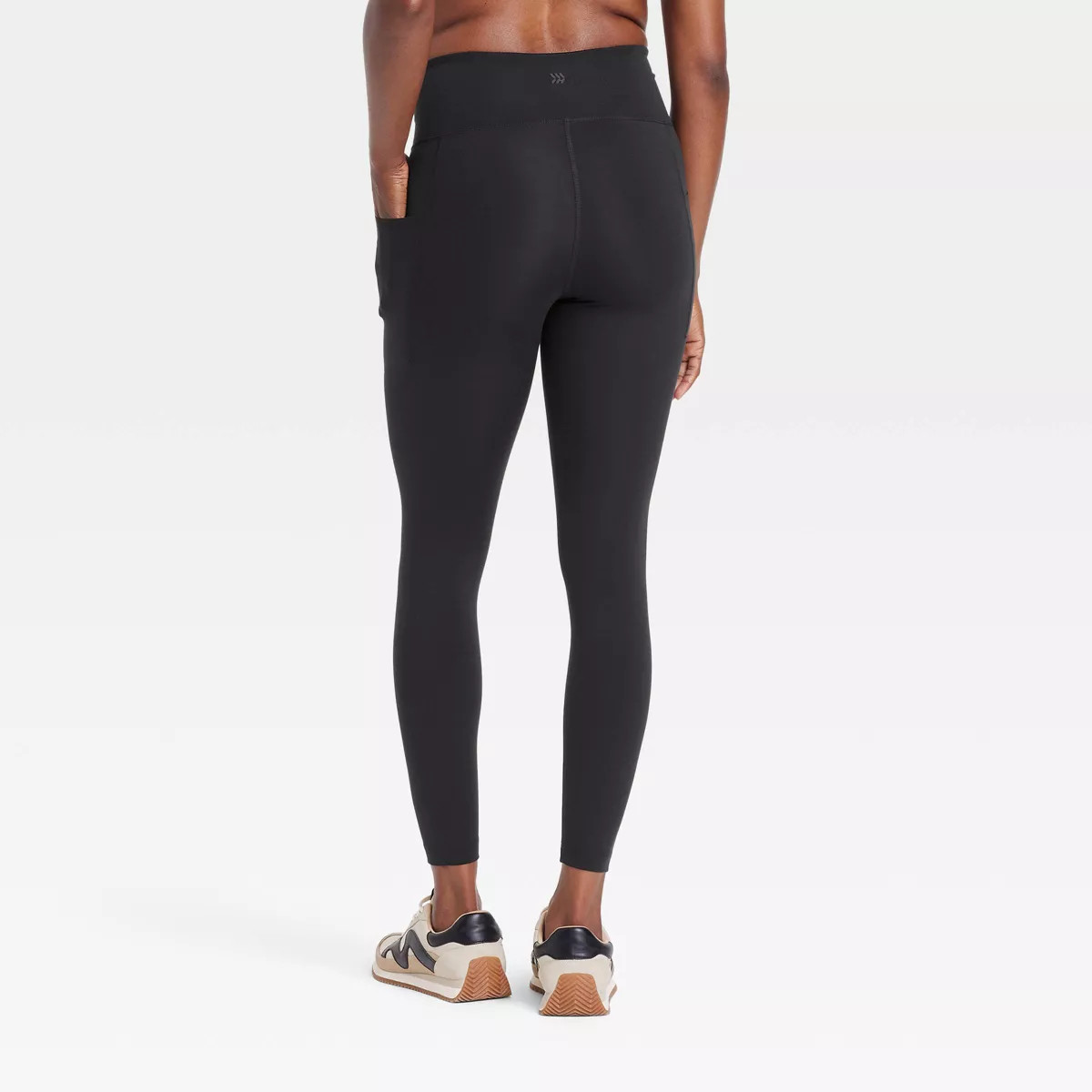 Women's Dynamic Flex High-Rise Pocketed 7/8 Leggings - All In Motion™ Black XL: Moisture Wickin... | Target