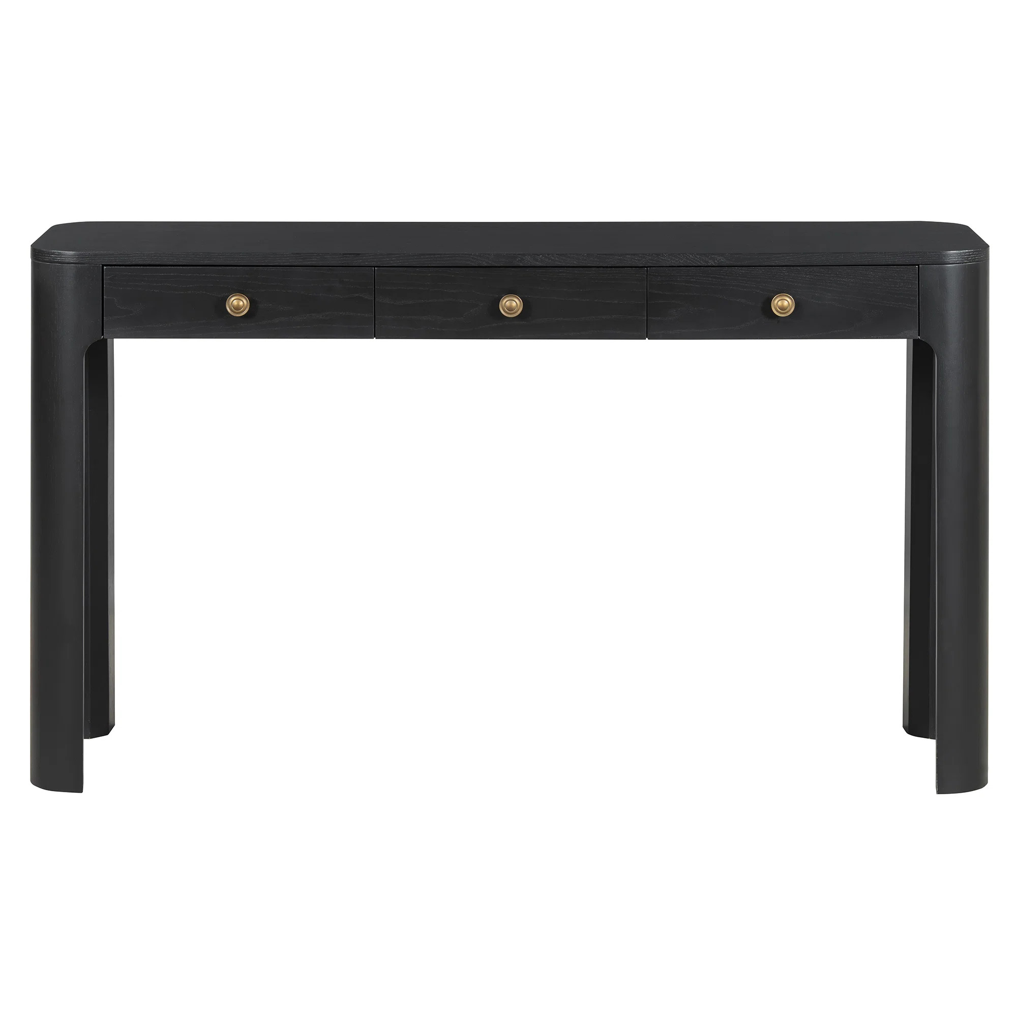 Solstice Classic Retro Console Table With 3 Drawers And Solid Wood Legs | Wayfair North America
