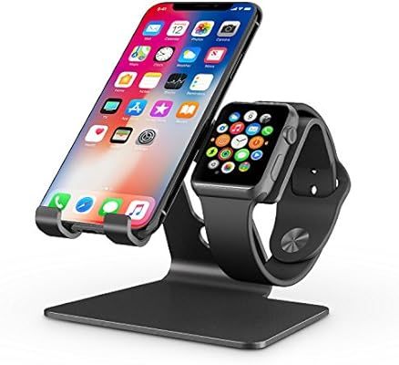 Apple Watch Stand, OMOTON 2 in 1 Universal Desktop Stand Holder for iPhone and Apple Watch (Both ... | Amazon (US)