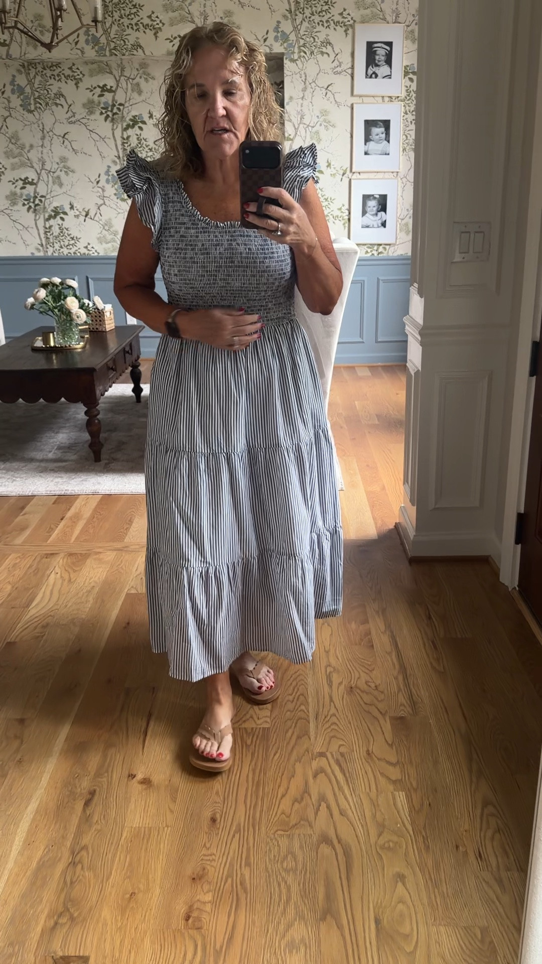 Wearing a large. A definitely recommend sizing up.

#LTKSaleAlert #LTKOver40 #LTKootd