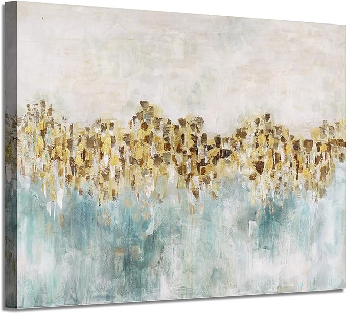 Abstract Canvas Wall Art Pictures: Dancing Stars Artwork Painting for Living Rooms (36"W x 24"H,M... | Amazon (US)