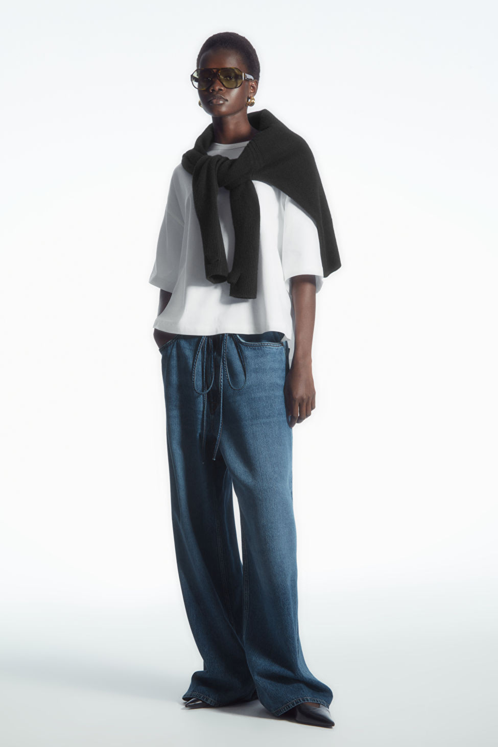 BOXY CURVED-HEM T-SHIRT | COS UK